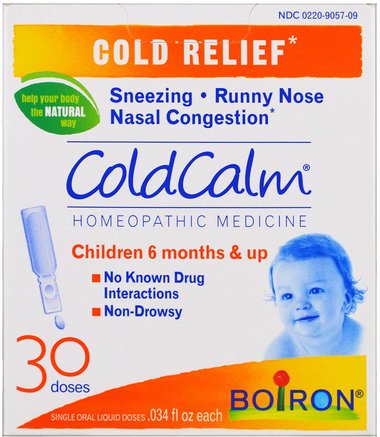 ColdCalm, 30 Oral Liquid Doses.034 fl oz Each by Boiron-Kosttillskott, Homeopati, Kall Influensa Och Virus