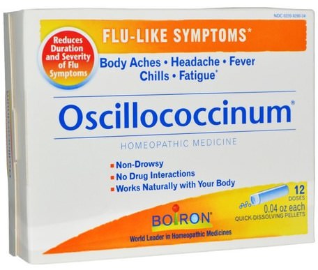 Oscillococcinum, 12 Doses, 0.04 oz Each by Boiron-Hälsa, Kall Influensa Och Virus, Kall Och Influensa, Kosttillskott, Homeopati Hosta Kyla Och Influensa