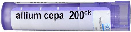 Single Remedies, Allium Cepa, 200CK, Approx. 80 Pellets by Boiron-Kosttillskott, Homeopati, Kyla Och Influensa, Homeopati Hosta Kall Och Influensa