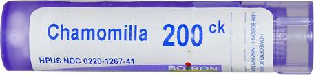 Single Remedies, Chamomilla, 200CK, Approx 80 Pellets by Boiron-Kall Och Influensa, Barn