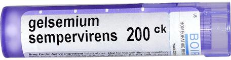 Single Remedies, Gelsemium Sempervirens, 200CK, Approx 80 Pellets by Boiron-Sömn Och Anti Stress, Kyla Och Influensa