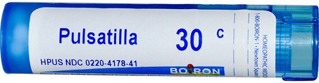 Single Remedies, Pulsatilla, 30C, Approx 80 Pellets by Boiron-Hosta Och Hals, Kyla Och Influensa