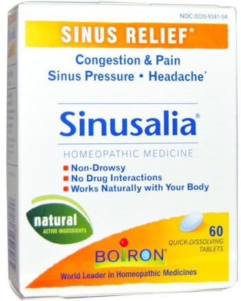 Sinusalia, 60 Quick-Dissolving Tablets by Boiron-Hälsa, Nasal Hälsa, Nasal, Sinus Och Allergi