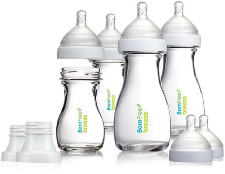 Breeze, Baby Bottles, 0m+, 2-5 oz, 2-9 oz Bottles by Born Free-Barns Hälsa, Babyfodring, Babyflaskor, Barnmat