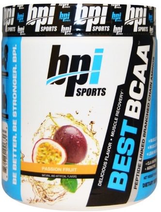 Best BCAA, Passion Fruit, 10.58 oz (300 g) by BPI Sports-Kosttillskott, Aminosyror, Bpi Sportmuskel, Bcaa (Förgrenad Kedjaminosyra)