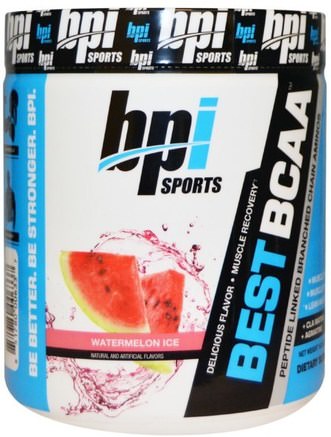 Best BCAA, Watermelon Ice, 10.58 oz (300 g) by BPI Sports-Kosttillskott, Aminosyror, Bpi Sportmuskel, Bcaa (Förgrenad Kedjaminosyra)