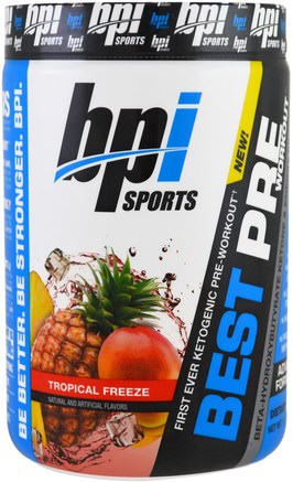 Best Pre Workout, Tropical Freeze, 11.11 oz (315 g) by BPI Sports-Hälsa, Energi, Sport