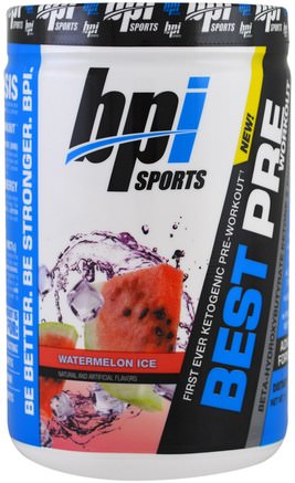 Best Pre Workout, Watermelon Ice, 11.11 oz (315 g) by BPI Sports-Hälsa, Energi, Sport