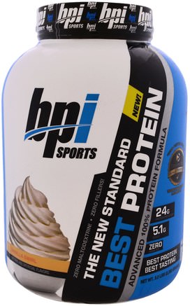 Best Protein, Advanced 100% Protein Formula, Vanilla Swirl, 5.0 lbs (2.288 g) by BPI Sports-Sport, Kosttillskott, Vassleprotein