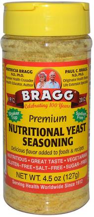 Premium Nutritional Yeast Seasoning, 4.5 oz (127 g) by Bragg-Sverige