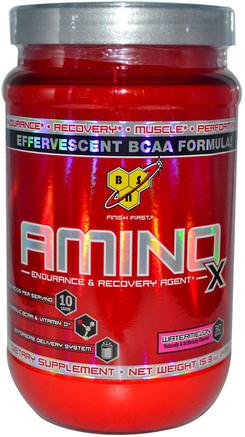 Amino X, Effervescent BCAA Formula, Watermelon, 15.3 oz (435 g) by BSN-Kosttillskott, Aminosyror, Bcaa (Förgrenad Aminosyra), Sport, Sport