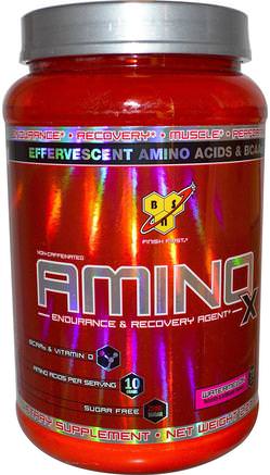 AminoX, Endurance & Recovery Agent, Non-Caffeinated, Watermelon, 2.23 lb (1.01 kg) by BSN-Kosttillskott, Aminosyror, Bcaa (Förgrenad Aminosyra), Sport, Sport