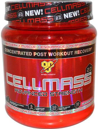 Cellmass 2.0, Concentrated Post Workout Recovery, Watermelon, 1.06 lbs (485 g) by BSN-Sport, Sport, Muskel