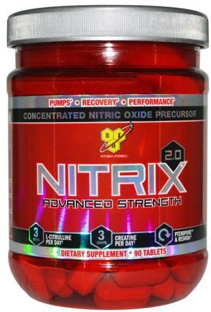 Nitrix 2.0, Concentrated Nitric Oxide Precursor, 90 Tablets by BSN-Sport, Träning, Sport