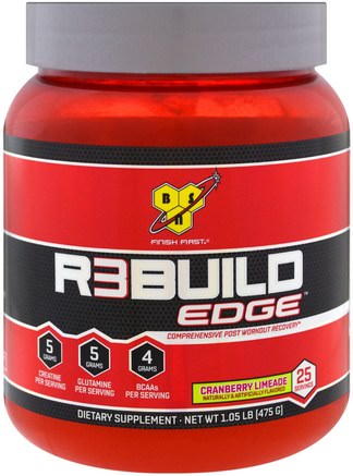 Rebuild Edge, Cranberry Limeade, 1.05 lb (475 g) by BSN-Sport, Sport
