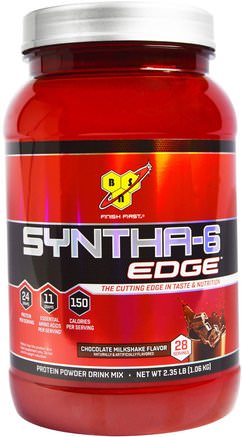 Syntha-6 Edge, Protein Powder Drink Mix, Chocolate Milkshake Flavor, 2.35 lb (1.06 kg) by BSN-Kosttillskott, Protein