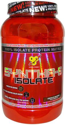 Syntha-6 Isolate, Protein Powder Drink Mix, Chocolate Milkshake, 2.01 lb (912 g) by BSN-Kosttillskott, Vassleprotein