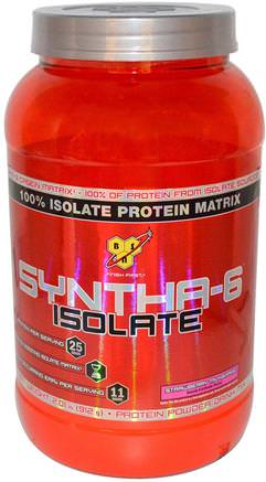 Syntha-6 Isolate, Protein Powder Drink Mix, Strawberry Milkshake, 2.01 lbs (912 g) by BSN-Kosttillskott, Vassleprotein