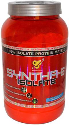 Syntha-6 Isolate, Protein Powder Drink Mix, Vanilla Ice Cream, 2.01 lbs (912 g) by BSN-Kosttillskott, Vassleprotein
