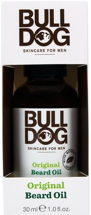 Original Beard Oil, 1.0 fl oz (30 ml) by Bulldog Skincare For Men-Skönhet, Hudvård, Bio-Olja