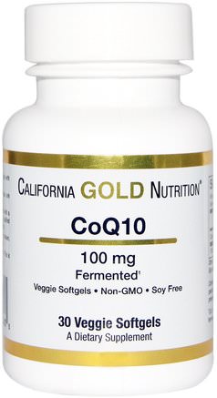CGN, CoQ10, 100 mg, 30 Veggie Softgels by California Gold Nutrition-Cgn Coq10, Tillägg, Coq10