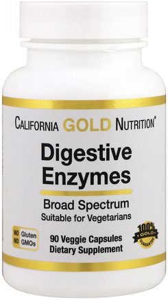 CGN, Digestive Enzymes, 90 Veggie Capsules by California Gold Nutrition-Kosttillskott, Enzymer, Cgn Enzymer