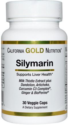 CGN, Silymarin, Milk Thistle Extract Complex, 300 mg, 30 Veggie Caps by California Gold Nutrition-Cgn Mjölk Tistel, Hälsa, Mjölk Tistel (Silymarin)