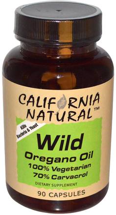 Wild Oregano Oil, 90 Capsules by California Natural-Kosttillskott, Oreganoolja