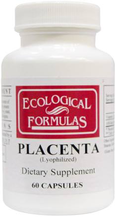 Ecological Formulas, Placenta (Lyophilized), 60 Capsules by Cardiovascular Research Ltd.-Hälsa, Kall Influensa Och Virus, Immunförsvar