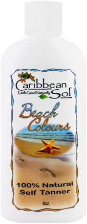 Beach Colours, Natural Self Tanner, 6 oz by Caribbean Solutions-Bad, Skönhet, Självbränningslotion