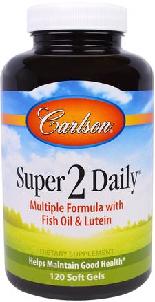 Super 2 Daily, 120 Soft Gels by Carlson Labs-Vitaminer, Multivitaminer