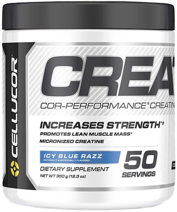 Cor-Performance Creatine, Icy Blue Razz, 12.3 oz (350 g) by Cellucor-Sport, Kreatin