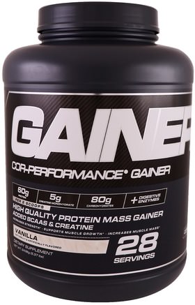 Cor-Performance Gainer, Vanilla, 5.37 lbs (2436 g) by Cellucor-Sport, Kosttillskott, Protein