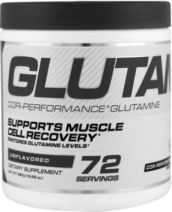 Cor-Performance Glutamine, Unflavored, 12.69 oz (360 g) by Cellucor-Sport, Kosttillskott, L Glutamin