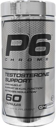 P6 Chrome, 60 Capsules by Cellucor-Hälsa, Män, Testosteron