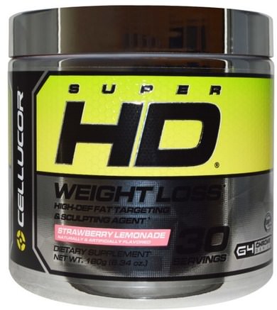 Super HD, Weight Loss, Strawberry Lemonade, 6.34 oz (180 g) by Cellucor-Hälsa, Kost, Viktminskning, Fettbrännare