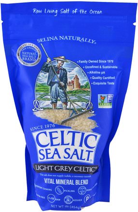 Light Grey Celtic, Vital Mineral Blend, 1 lb (454 g) by Celtic Sea Salt-Mat, Kryddor Och Kryddor, Keltisk Havssalt, Ljusgrå Keltisk