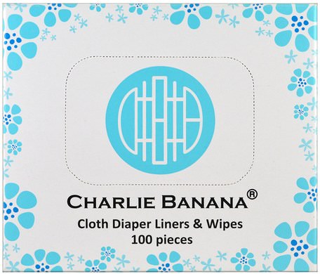 Cloth Diaper Liners & Wipes, 100 Pieces by Charlie Banana-Barns Hälsa, Diapering