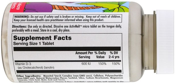 Barns Hälsa, Kosttillskott Barn, Vitamin D3