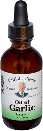 Oil of Garlic Extract, 2 fl oz (59 ml) by Christophers Original Formulas-Kosttillskott, Antibiotika, Vitlökolja