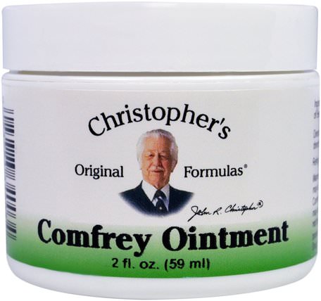 Comfrey Ointment, 2 fl oz (59 ml) by Christophers Original Formulas-Örter, Komfrey