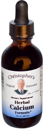 Herbal Calcium Formula, 2 fl oz (59 ml) by Christophers Original Formulas-Kosttillskott, Mineraler, Kalcium