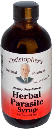 Herbal Parasite Syrup, 4 fl oz (118 ml) by Christophers Original Formulas-Hälsa, Parasit