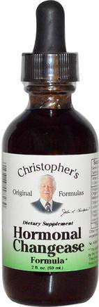 Hormonal Changease Formula, 2 fl oz (59 ml) by Christophers Original Formulas-Hälsa, Kvinnor, Klimakteriet