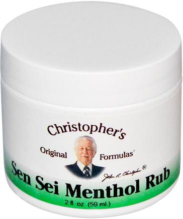 Sen Sei Menthol Rub, 2 fl oz (59 ml) by Christophers Original Formulas-Hälsa, Lung Och Bronkial, Bröstkorg