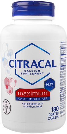 Maximum, +D3, 180 Coated Caplets by Citracal-Kosttillskott, Mineraler, Kalcium Vitamin D