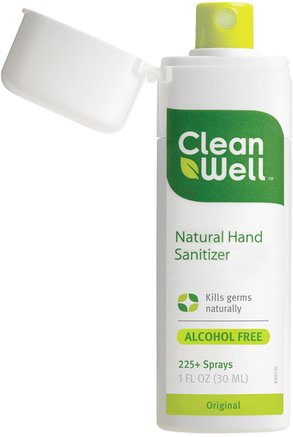 Natural Hand Sanitizer, Alcohol Free, Original, 1 fl oz (30 ml) by Clean Well-Bad, Skönhet, Handtvättmedel