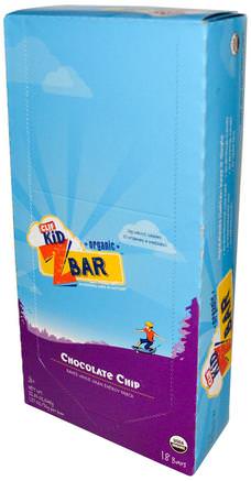 Clif Kid, Organic Z Bar, Chocolate Chip, 18 Bars, 1.27 oz (36 g) Each by Clif Bar-Mat, Snacks, Hälsosam Snacks, Kosttillskott, Näringsrika Barer