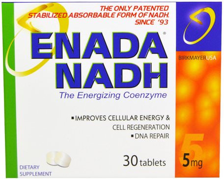 Enada NADH, 5 mg, 30 Tablets by Co - E1-Co-E1