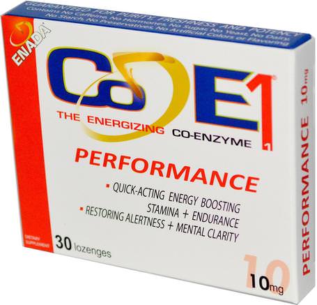 The Energizing Co-Enzyme, Performance, 10 mg, 30 Lozenges by Co - E1-Kosttillskott, Nadh